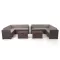 City Large 10 személyes sarok kerti bútor garnitúra barna