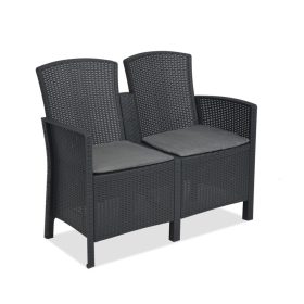 Lima 2 üléses kerti kanapé grafit