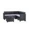 Nero 5 személyes kerti sarokgarnitúra grafit