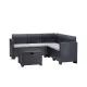Nero 5 személyes kerti sarokgarnitúra grafit