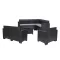 Nero V 8 személyes sarok kerti bútor garnitúra grafit