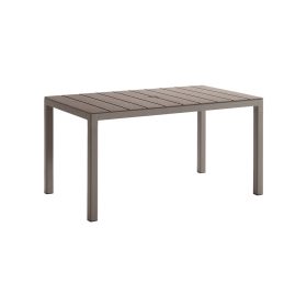 Tulsa műanyag kerti asztal cappuccino