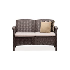 Venus 2 üléses kerti kanapé barna