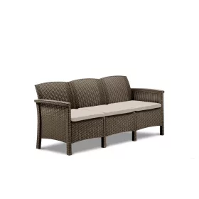 Venus 3 üléses kerti kanapé barna