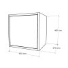 Boxie 1 ajtós fali szekrény 40x40x37 cm antracit