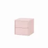 Boxie 2 fiókos fali szekrény 40x40x37 cm pink