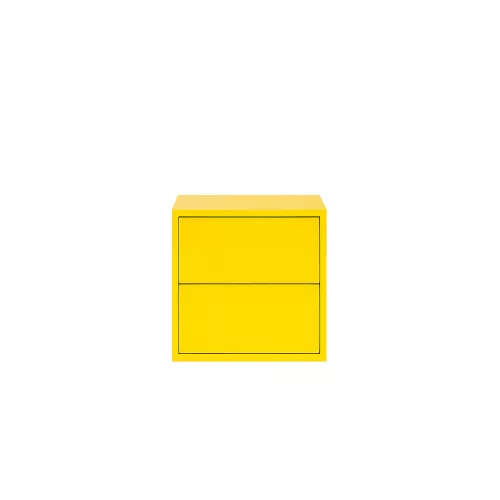 Boxie 2 fiókos fali szekrény 40x40x37 cm sárga