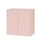 Boxie 2 ajtós fali szekrény 80x80x37 cm pink