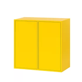 Boxie 2 ajtós fali szekrény 80x80x37 cm sárga