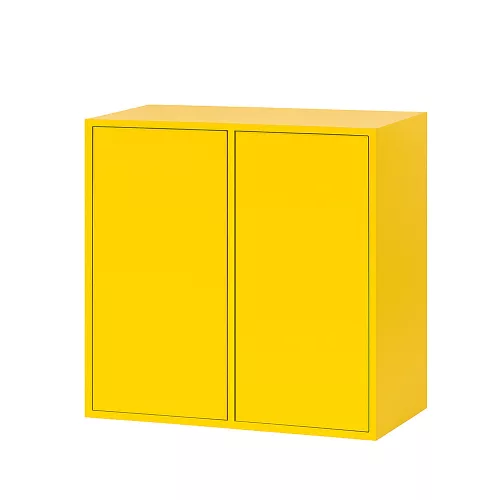 Boxie 2 ajtós fali szekrény 80x80x37 cm sárga