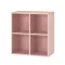 Boxie nyitott fali szekrény 80x80x37 cm pink
