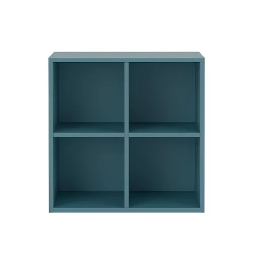 Boxie nyitott fali szekrény 80x80x37 cm petrol kék