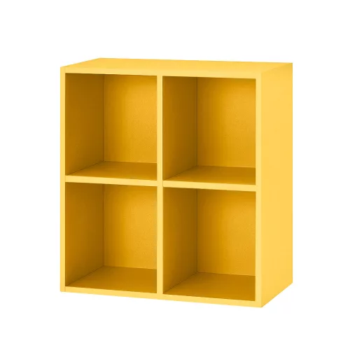Boxie nyitott fali szekrény 80x80x37 cm sárga