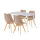 Ravena 4+1 étkező garnitúra fehér-bézs