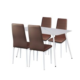 Jenna 4+1 étkező garnitúra barna