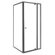 Flexi 80x80 cm sarokba szerelhető szögletes zuhanykabin zuhanytálca nélkül
