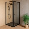 Flexi 90x90 cm sarokba szerelhető szögletes zuhanykabin zuhanytálca nélkül