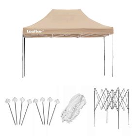 Összecsukható kerti pavilon 3x4 m bézs