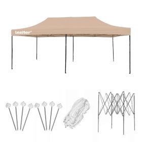 Összecsukható kerti pavilon 3x6 m bézs