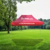 Összecsukható kerti pavilon 2,9x3,9x3 m piros