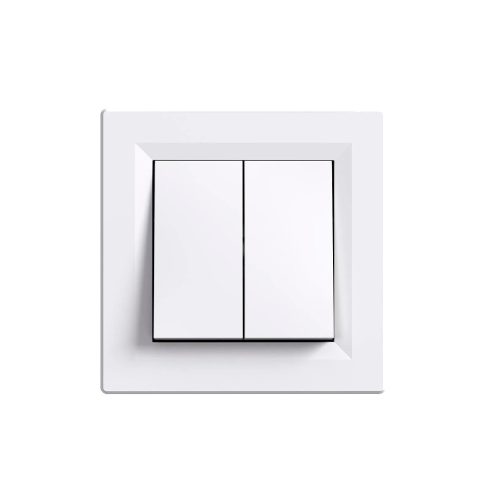 Nova csillárkapcsoló 10A 250V 105 fehér kerettel