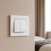 Nova csillárkapcsoló 10A 250V 105 fehér kerettel