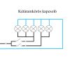 Nova csillárkapcsoló 10A 250V 105 fehér kerettel