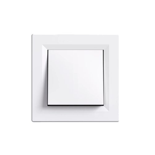 Nova váltókapcsoló 10A 250V 106 fehér kerettel