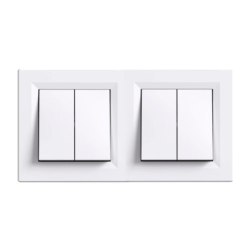 Nova kettős csillárkapcsoló 10A 250V 105 fehér kerettel