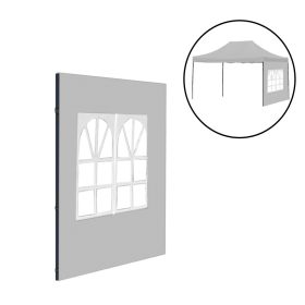 Kerti pavilon ablakos oldalfal ponyva 3x4 m szürke