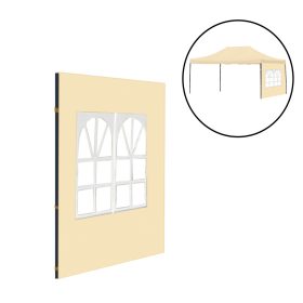 Kerti pavilon ablakos oldalfal ponyva 3x4,5 m bézs