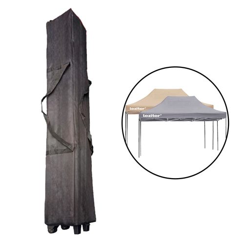 Kerti pavilon táska kerékkel 3x4-3x4,5 m fekete