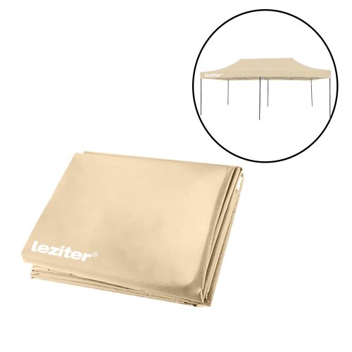 Kerti pavilon tetőponyva 3x6 m bézs