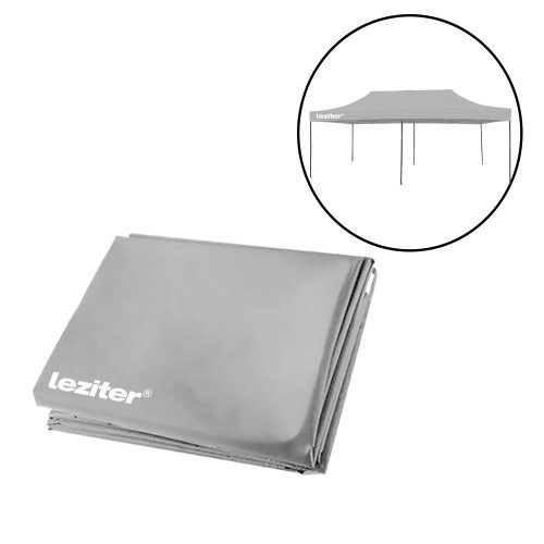 Kerti pavilon tetőponyva 3x6 m szürke