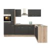 Yorki 310 sarok konyhabútor sonoma tölgy korpusz,selyemfényű antracit fronttal