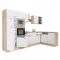 Yorki 340 sarok konyhabútor sonoma tölgy korpusz,selyemfényű fehér fronttal
