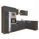 Yorki 340 sarok konyhabútor yorki tölgy korpusz,selyemfényű antracit fronttal