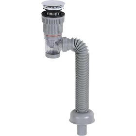   Klikk-Klakk leeresztő normál mosdóhoz bűzzáróval flexibilis csővel