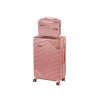 TraveLux Urban VIII gurulós bőrönd szett lazacrózsaszín