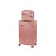 TraveLux Urban VIII gurulós bőrönd szett lazacrózsaszín