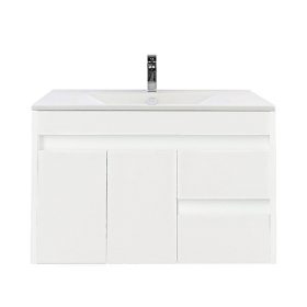 Luna 80 alsó fürdőszoba bútor mosdóval fehér