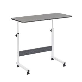 Állítható magasságú laptopasztal 80x40 cm fekete