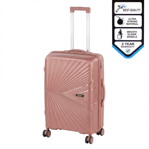 TraveLux Endure közepes bőrönd keményfedeles 68x45x25 cm barackrózsaszín