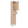 Nerva 35 magas szekrény 2 ajtóval, 2 fiókkal, sonoma tölgy