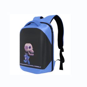 Pixa ledes okos hátizsák kék