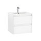 Porto 60 alsó fürdőszoba bútor mosdóval fehér színben