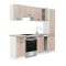 Praktik 210 konyhabútor fehér korpusz, sonoma tölgy front