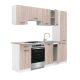 Praktik 210 konyhabútor fehér korpusz, sonoma tölgy front