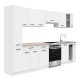 Praktik 270 konyhabútor fehér korpusz, fehér front