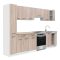 Praktik 270 konyhabútor fehér korpusz, sonoma tölgy front